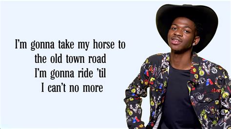 Lyrics for Old Town Road by Lil Nas X 